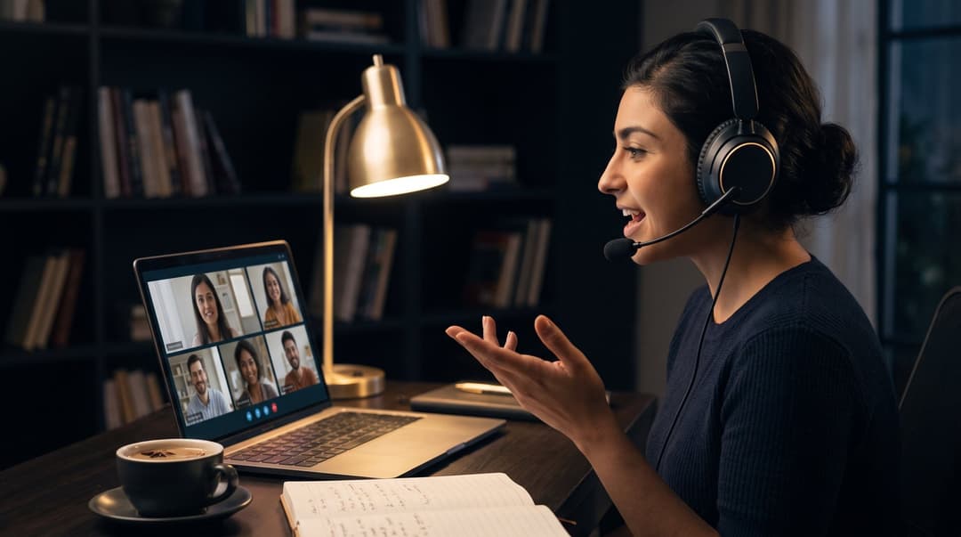 Live online cohort class in session